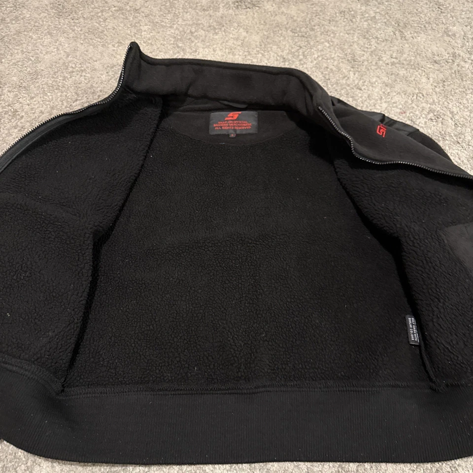 Snap-On Tools Heavyweight Sherpa Winter Fleece Jacket Mens Black Small - Image 3 of 4
