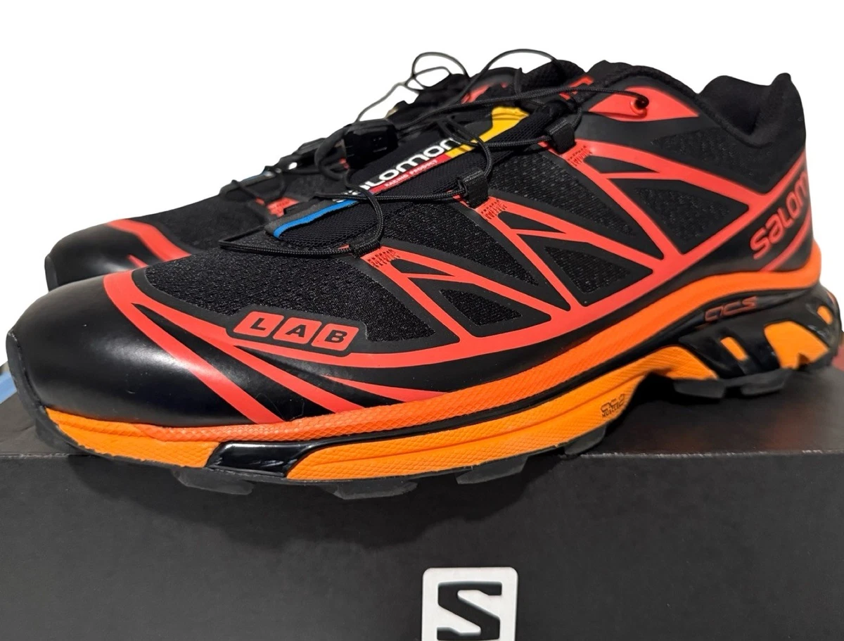 Salomon XT-6 Black Vibrant Orange for sale | eBay