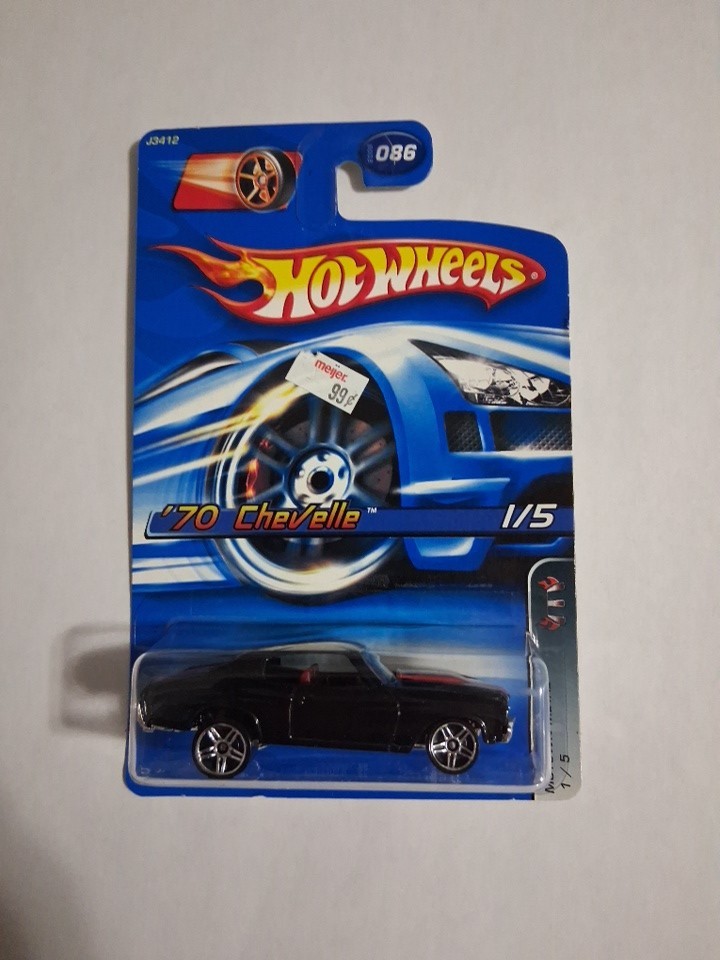 Hot Wheels Motown Metal Series #086 '70 Chevelle SS  2006 black 01/05