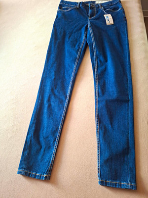 esmara Super Skinny Fit Damen Jeans Gr. 40 Blau dunkle Waschung Stretch