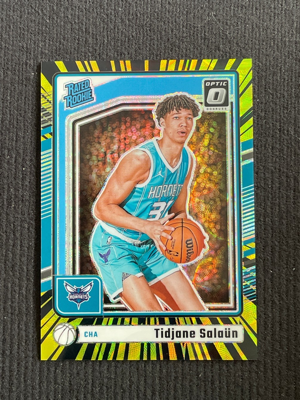 Tidjane Salaun 2024-25 Panini Donruss Optic Electricity Prizm /75 #286