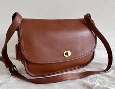 VGUC VTG Coach 9790 British Tan Leather City Bag Crossbody Shoulder Made in USA