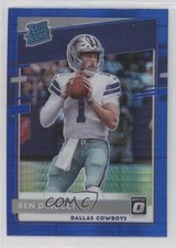 2020 Panini Donruss Optic Rated Rookies Blue Hyper Prizm Ben DiNucci #200 02u3
