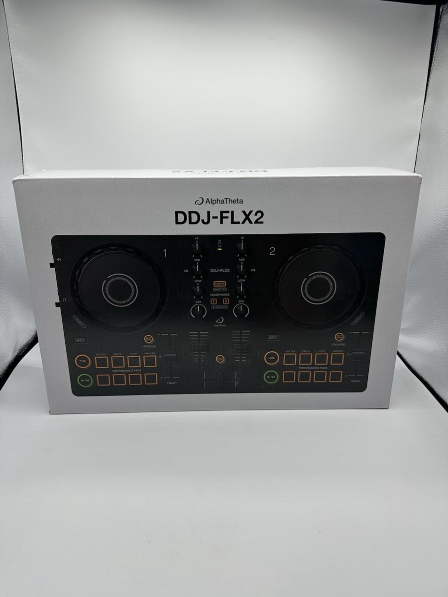 AlphaTheta DDJ-FLX2 Compact Beginner 2-Channel Serato
