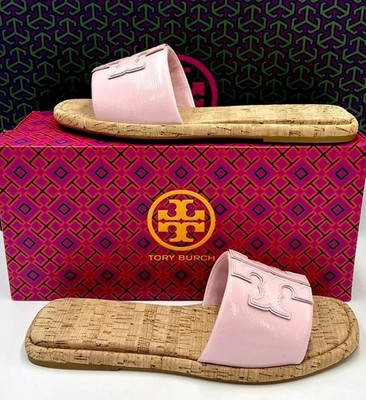 TORY BURCH DOUBLE T SPORT SLIDE SANDAL PATENT LEATHER  display picture 1