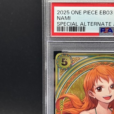 PSA 10 Nami EB03-053 SP Alt Art SR Heroines Edition One Piece Card