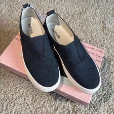 New Kensie Salia Navy Ladies Canvas Slip-on Shoes