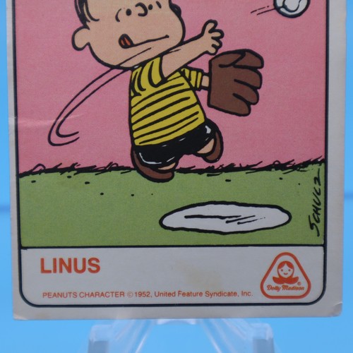 1970's Dolly Madison Trading Card - ROOKIE CARD LINUS - Peanuts VG cond *RARE* b - Picture 3 of 7