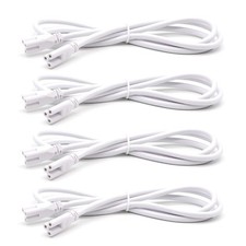 4FT 1.2 Meter T5 T8 LED Tube Light Fixture -Linkable Cords, Double End Connec...