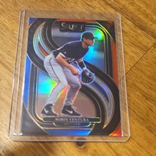 2025 Panini Select ROBIN VENTURA #109 Premier Level Red & Blue Prizm #108/249