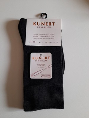 Kunert Chinchillan Damen Socken 35-38 mit druckfreiem Bund schwarz