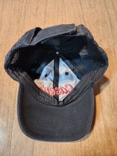 Casey's General Store Gas Station Cap Hat Employee Uniform Black Red Adjustable - Picture 4 of 4