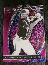 2021 Panini Titan TUCUPITA MARCANO Purple Velocity RC #19 - San Diego Padres