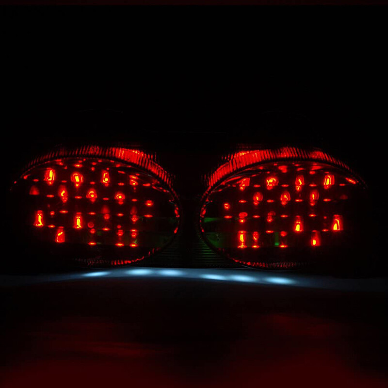 新品未開封❤️19インチLEDリング Fit For Kawasaki ZX9R 1998-03 LED Rear Brake Turn Signal