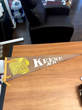 Rare VINTAGE Pennant felt 1960's 27 INCH Keene N.H. Native American
