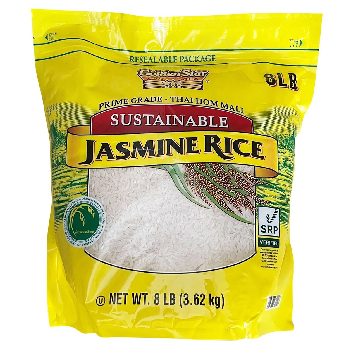 ミカン Jasmine 177/181 英語 SR Golden Star Prime Grade Thai Hom Mali Sustainable Jasmine