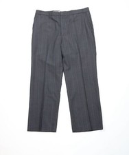 Vtg 90s Streetwear Mens 38x30 Worsted Wool Blend Flared Wide Leg Chino Pants USA