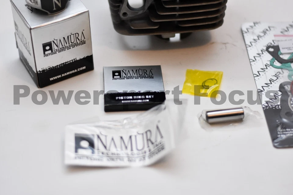 Yamaha Breeze Grizzly 125 1989-2013 jarra de cilindro OEM con pistón nuevo y kit de extremo superior Foto 4 de 4