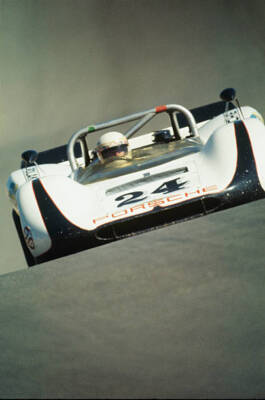 Dave Jordan of Vasek Polak racing driving his Porsche 908 02 1971 Old Photo 1
