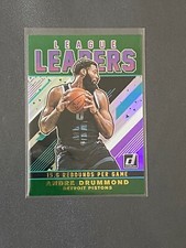 Andre Drummond 2019-20 Donruss NBA League Leaders Green Flood SP Parallel #2