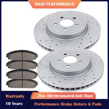 13.60'' Front Brake Rotors and Pads Fit 09-20 AWD Dodge Challenger Chrysler300