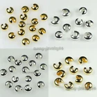 200/500pcs Silver/Gold Plt Copper Crimp Knot Cover End Beads Finding 3mm,4mm,5mm