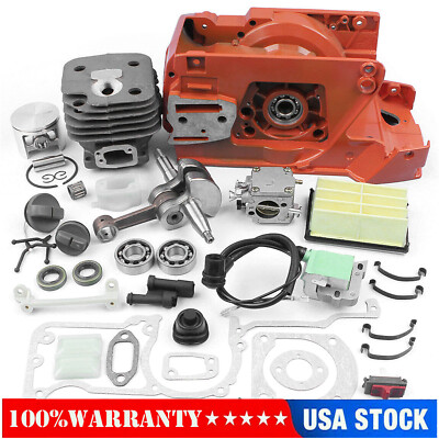 US Crankcase Engine Housing Cylinder Piston for HUSQVARNA 268 272 Chainsaw Parts