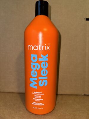 Matrix Total Results Mega Sleek Shea Butter Shampoo 33.8 oz Liter FREE SHIPPING