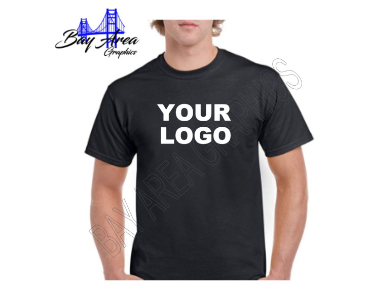 100 PACK PERSOALIZED T-SHIRT  TEXT LOGO DESIGN *FRONT ONLY* UNISEX 100percent COTTON image 6