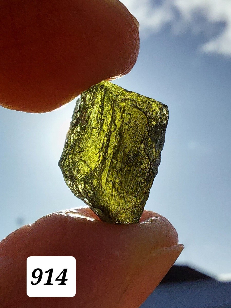 Genuine Moldavite Crystal tektite extraterrestrial