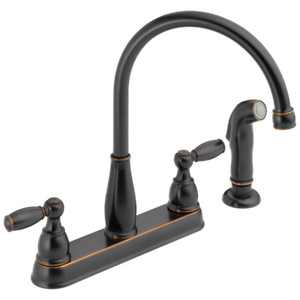Delta Foundations Kitchen Faucet w/ Oil Rubbed Bronze-Certified Refurbished