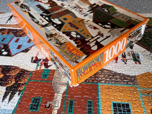 Heronim Jigsaw Puzzle 1000 Hometown Collection Maple Sugaring 1996 Complete Ue - Picture 9 of 10