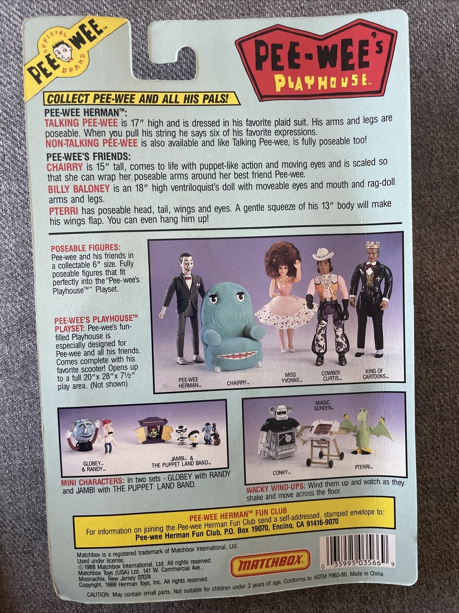 Vintage Pee wee Herman Playhouse Action Figure 1988 Soccer