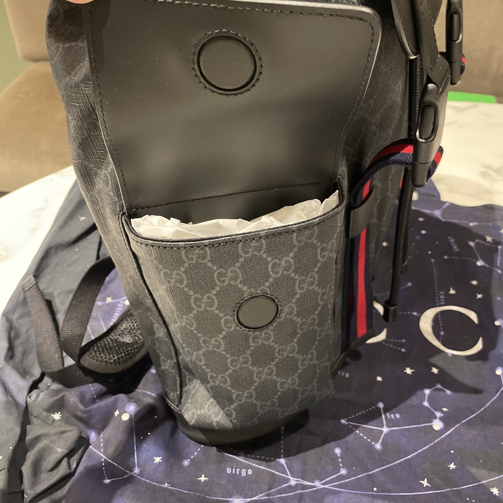 GUCCI GG Supreme Canvas Backpack Black eBay