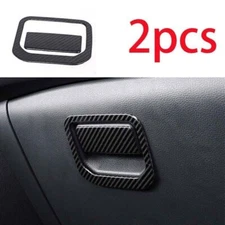 Carbon Fiber Steel Co-Pilot Storage Box Handle For Toyota Highlander 2020-2023