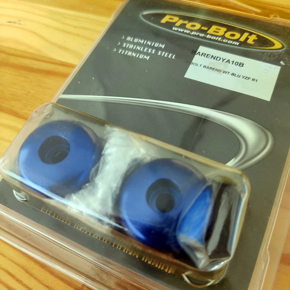 Extremos de barra de perno Pro 35 mm. Pernos azules Yamaha BARENDYA10-B Foto 4 de 4