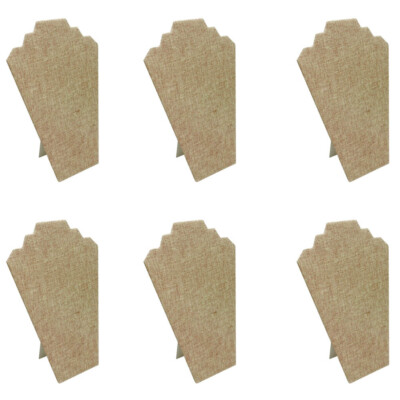 Set of 6 Jewelry Easel Stand Jewelry Display Easels Leatherette Necklace Display