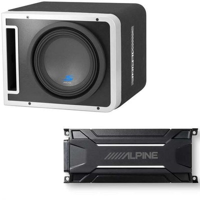 Alpine S-SB10V 10'' Vented Loaded Halo Enclosure with Alpine KTA-30MW