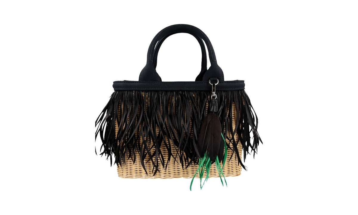 Crossbody Bag Midollino Prada LUXURY PRADA MIDOLLINO WICKER TOP