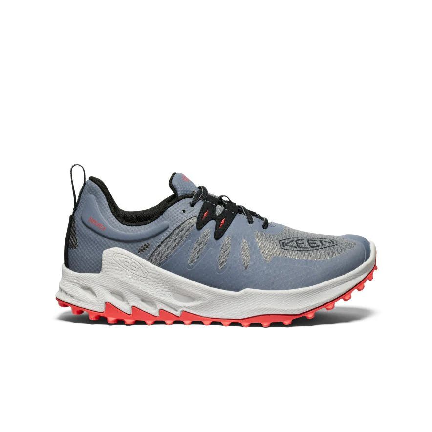 Keen Zionic WP Scarpe da Trekking Uomo Acciaio Grigio Rosso Papavero M9