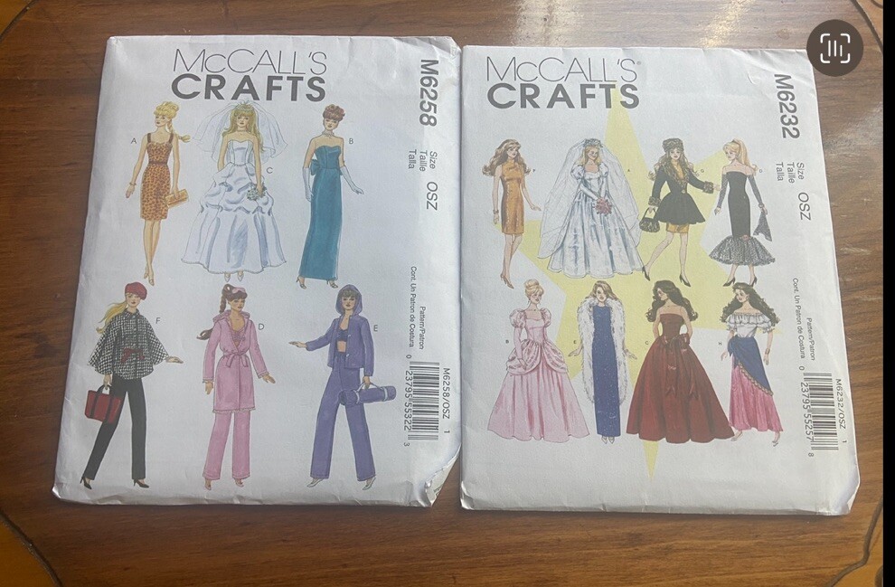 VINTAGE BARBIE KEN DOLL CLOTHES PATTERNS AMERICAN vintage-barbie-ken-doll-clothes-patterns-american