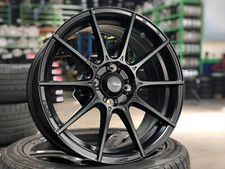 New 16x7J Advanti STORM S1 Wheel 4x100 Fits HONDA TOYOTA MAZDA MATT BLACK (4 PC)