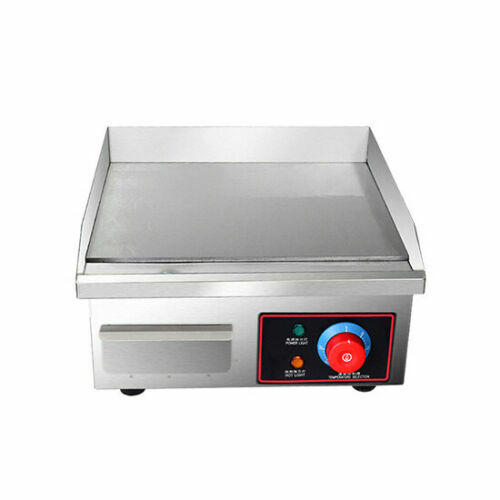 Commercial Single Small 360mm Electric Griddle Barbeque Plate Fast