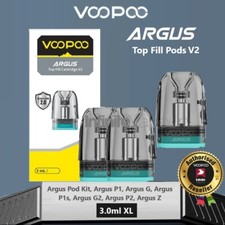 Voopoo ARGUS Pods V2 TOP FILL - XL For Argus-P1-P2-P1s-G2-G3-Z-Z2. Pack of 3