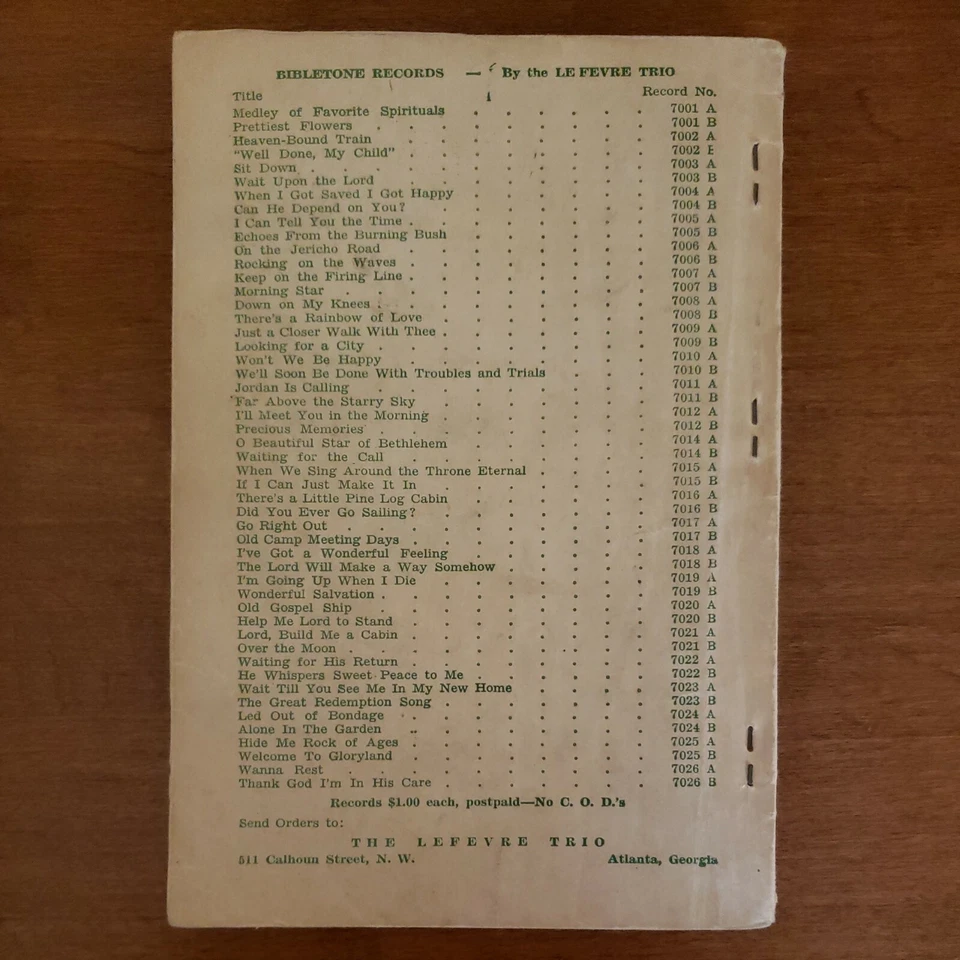 Cancionero de partituras Songs of Happiness The LeFevre Trio años 50 VENTA DIRECTA RARO Foto 2 de 4