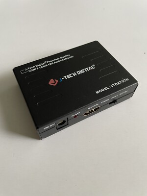 J-Tech Digital Premium Quality HDMI 2.1CH/5.1CH Audio Extractor