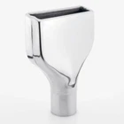 Flat Rectangle Square Out 2.5" Exhaust Tip 304 Stainless Steel Polished