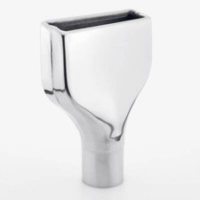Flat Rectangle Square Out 2.5 Exhaust Tip 304 Stainless Steel Polished Flat Rectangle Square Out 2.5 Exhaust Tip 304 Stainless Steel Polished