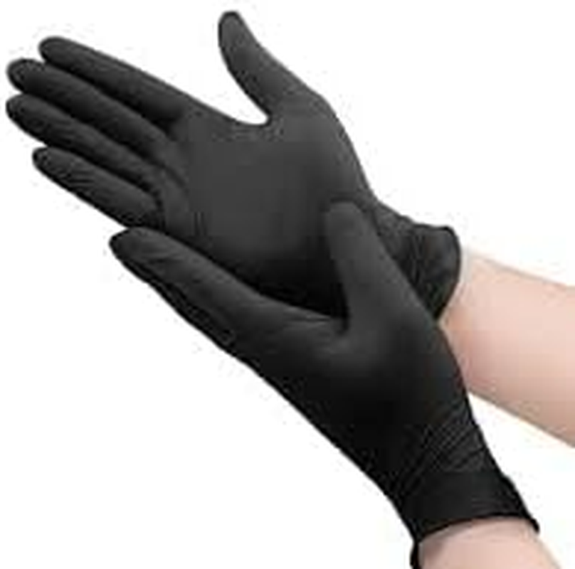 Black Nitrile Nitro Powder Free Disposable Gloves Large Carton of 1000