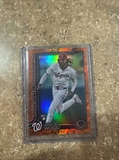 James Wood Rookie Card Spring Training Orange Foil 1/25 2025 Topps Series One